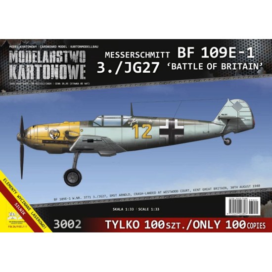 Messerschmitt Bf 109E-1  3./JG27 ‘Battle of Britain’