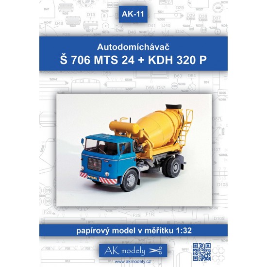 Skoda Š706 MTS 24- KDH 320P - betoniarka