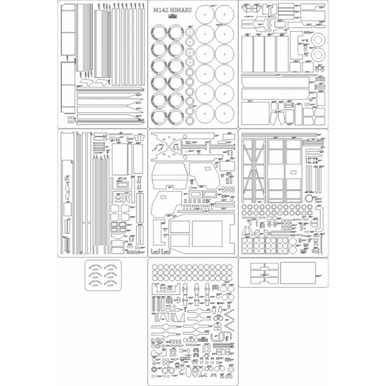 M-142 Himars - laserowo wycięty  szkielet i detale