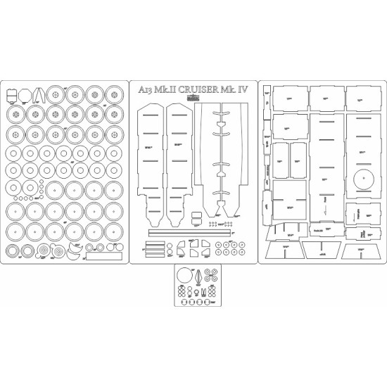 A13 Mk.II Cruiser Mk.IV  - szkielet i  detale