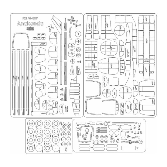 PZL W-3P Anakonda GROM - szkielet, detale