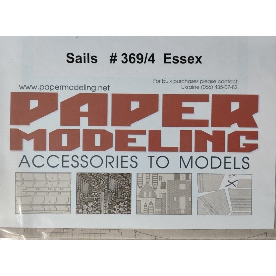 Essex - zestaw żagli  (Paper modeling)