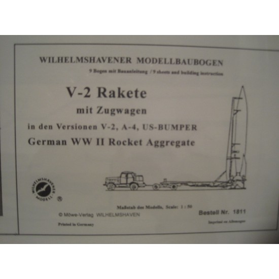 Rakieta V-2 z zestawem startowym