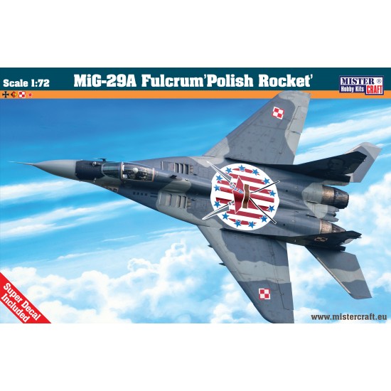 MIG-29A Fulcrum Polish Rocket - - zestaw z farbami, klejem i pedzlami.