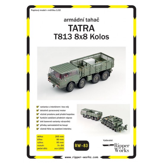 Tatra 813 8x8 KOLOS - ciągnik balastowy
