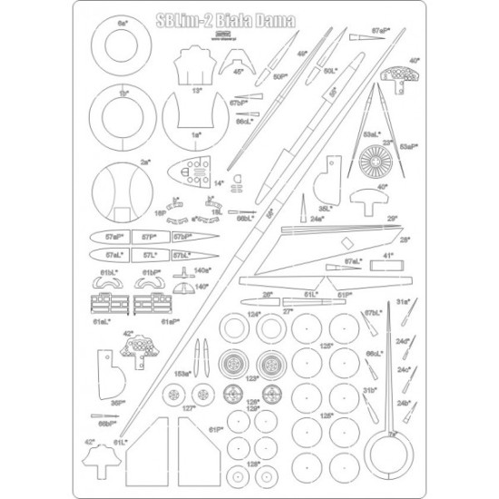 SBLim-2 Art - szkielet wycinany laserowo.