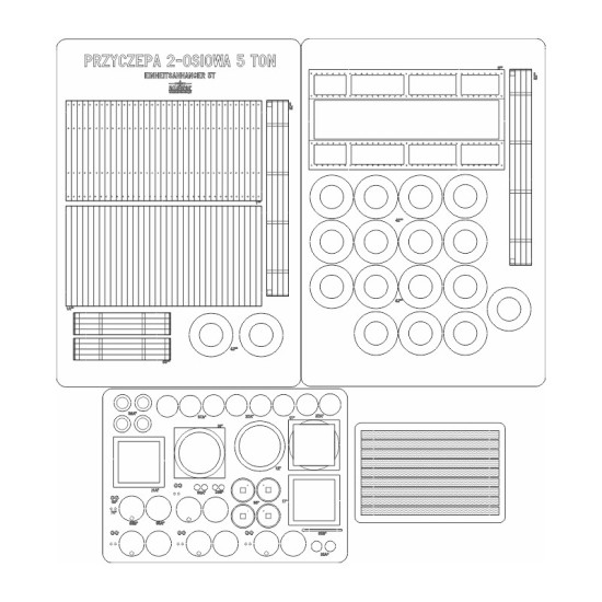 Einheitsanhanger 5t - szkielet, detale wycinane laserowo.