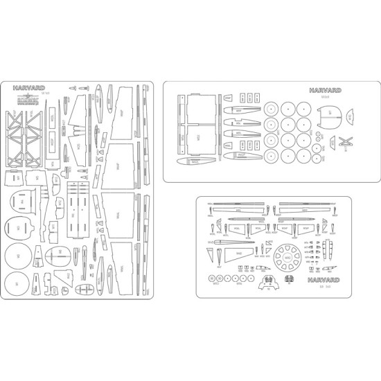 Harvard IIB - szkielet wycinany laserowo.