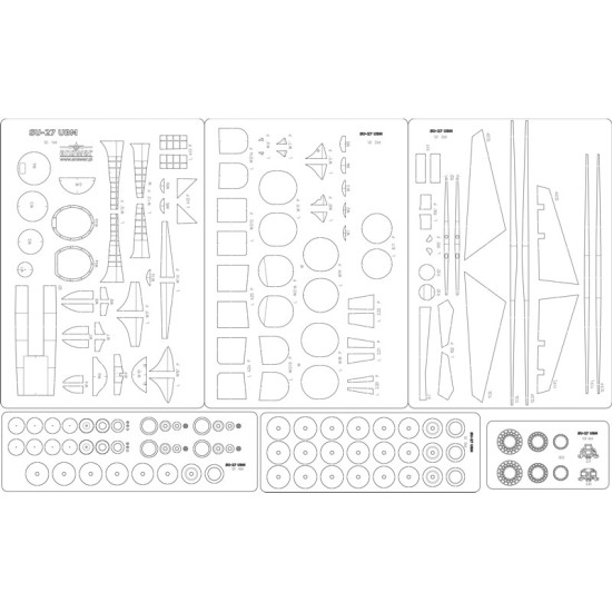 Su-27 UBM - szkielet wycinany laserowo