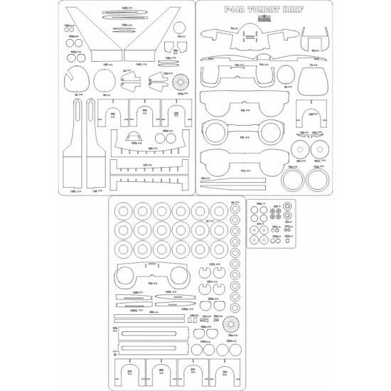 F-14A Tomcat - szkielet wycinany laserowo