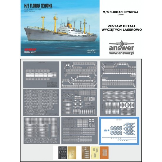 M/S Florian Ceynowa - detale wycinane laserowo.