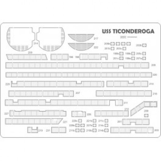 USS TICONDEROGA - pomosty ryflowane