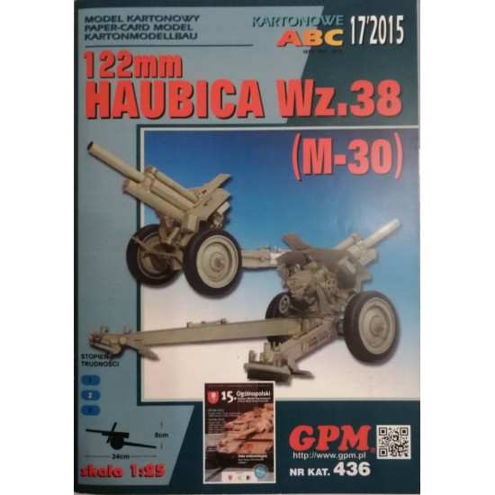 122 mm HAUBICA Wz.38 (M-30)  - KOMPLET MODEL I LASERY