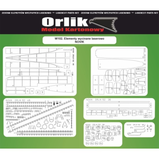 W102. Wręgi  i relingi wycinane laserowo do modelu  niszczyciela NOVIK