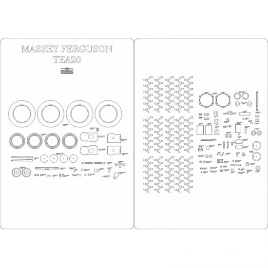 Massey Ferguson TEA20 - szkielet, detale, bieżniki