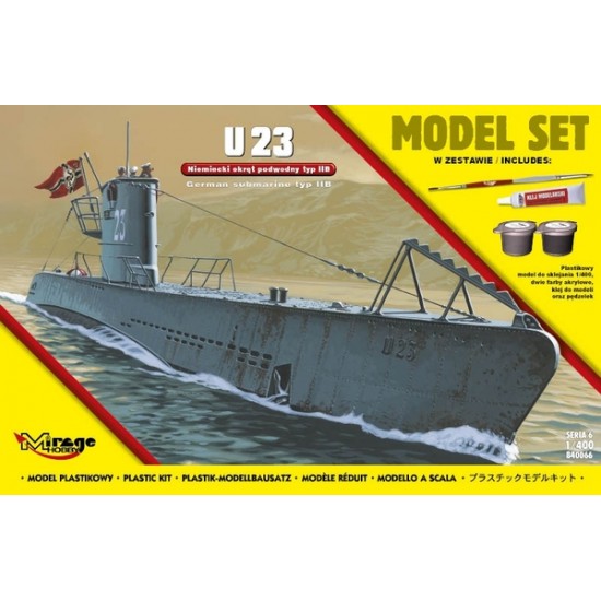 MODEL SET U23 - niemiecki okręt podwodny.