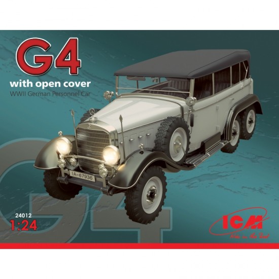 G4 with open cover WWII German Personnel Car