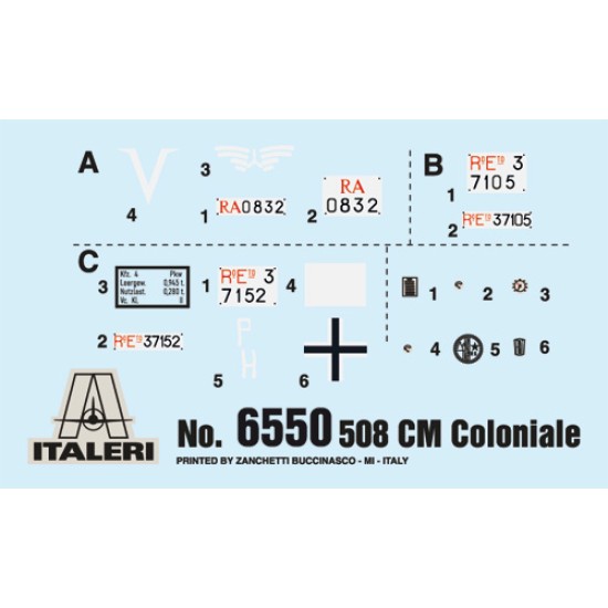 Fiat 508 CM Coloniale with Crew