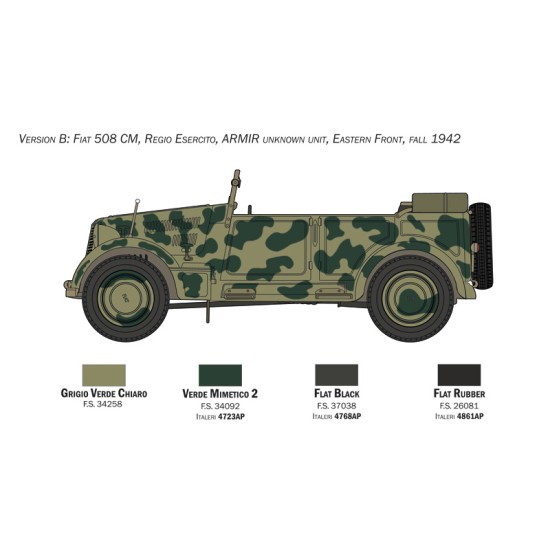Fiat 508 CM Coloniale with Crew
