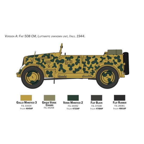 Fiat 508 CM Coloniale with Crew