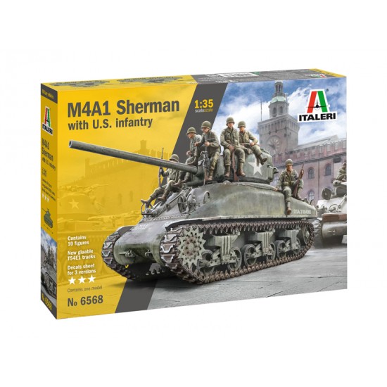 M4A1 SHERMAN with U.S. infantry