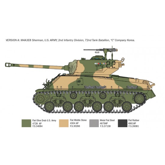 Sherman M4A3E8 - Korean War