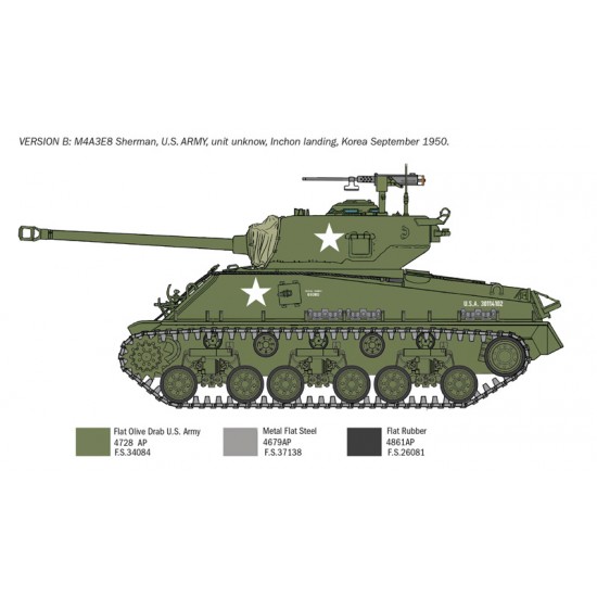 Sherman M4A3E8 - Korean War