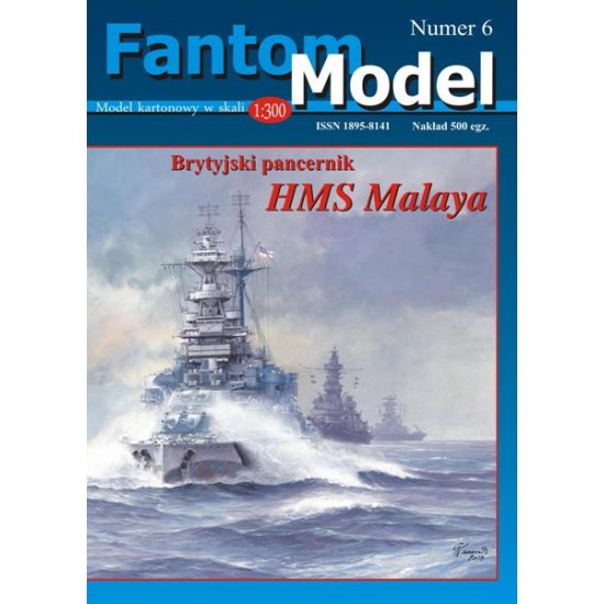Brytyjski pancernik HMS Malaya 1:300