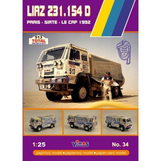 Liaz 231.154 D (Paris-Sirte-Le Cap 1992) 1/25