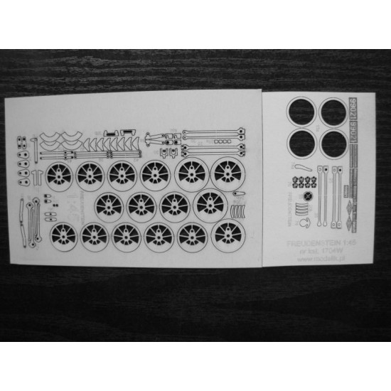 Freudenstein 1:45 -  koła, detale, grawerowana podłoga