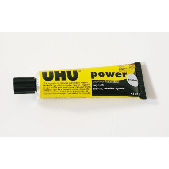 UHU Power Transparent 42g, klej przeźroczysty