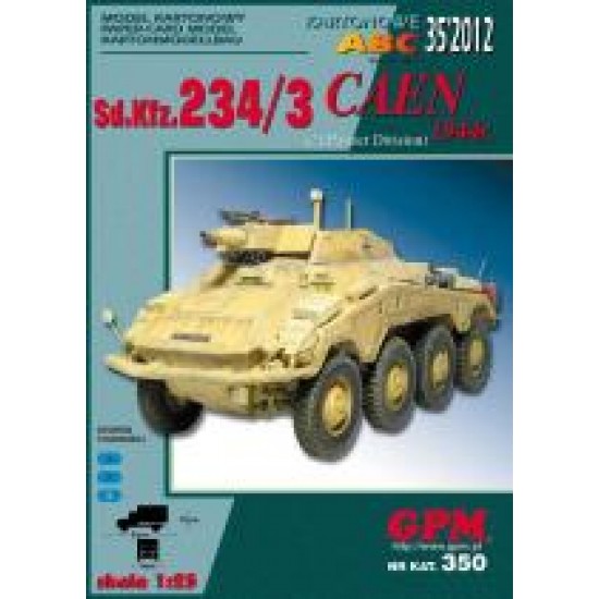 Sd.Kfz 234/3 CAEN komplet model i wregi