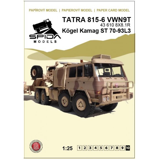 TATRA 815 - 6 VWN9T 43 610 8X8.1R & KÖGEL KAMAG ST 70-93L3