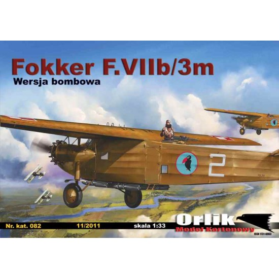 082. Samolot bombowy  Fokker F.VIIb/3m