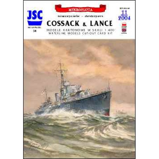 Brytyjskie niszczyciele COSSACK i LANCE