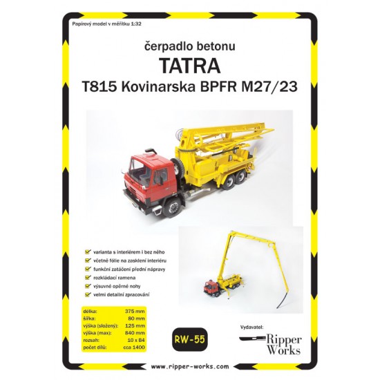 Pompa betonu  - Tatra T815 BPFR M27/23