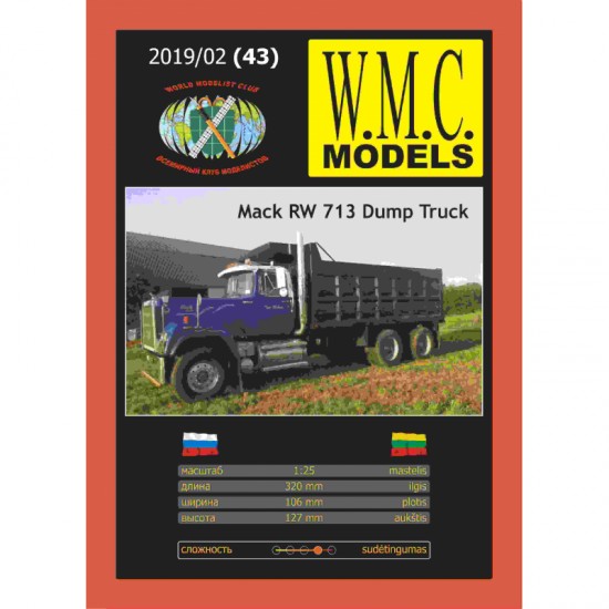 Samochód ciężarowy Mack RW 713 Dump Truck
