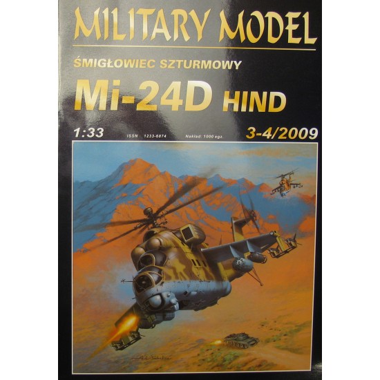Mi-24D HIND + laserowo wycinany szkielet
