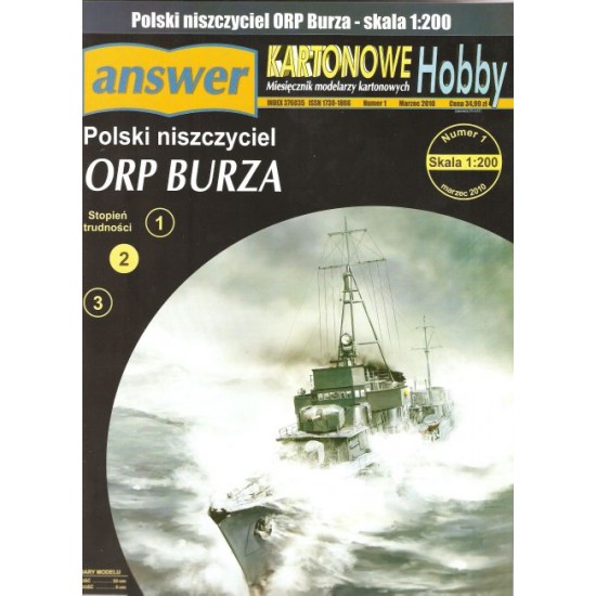 Polski niszczyciel ORP Burza