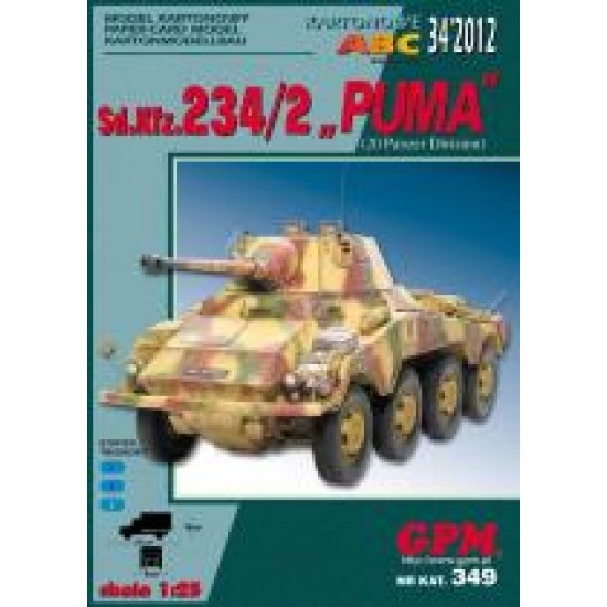 Sd.Kfz 234/2 PUMA komplet model i wregi