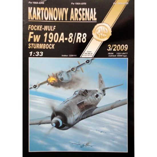 Fw 190A-8/R8 Sturmbock + laserowo wycinany szkielet